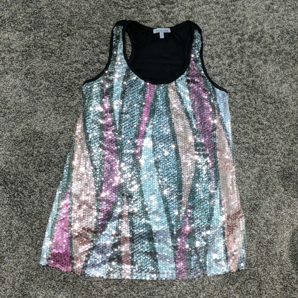 Sequined tank top. Excellent used condition.